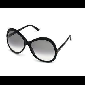 TOM FORD ROSE BLACK OVERSIZED SUNGLASSES
